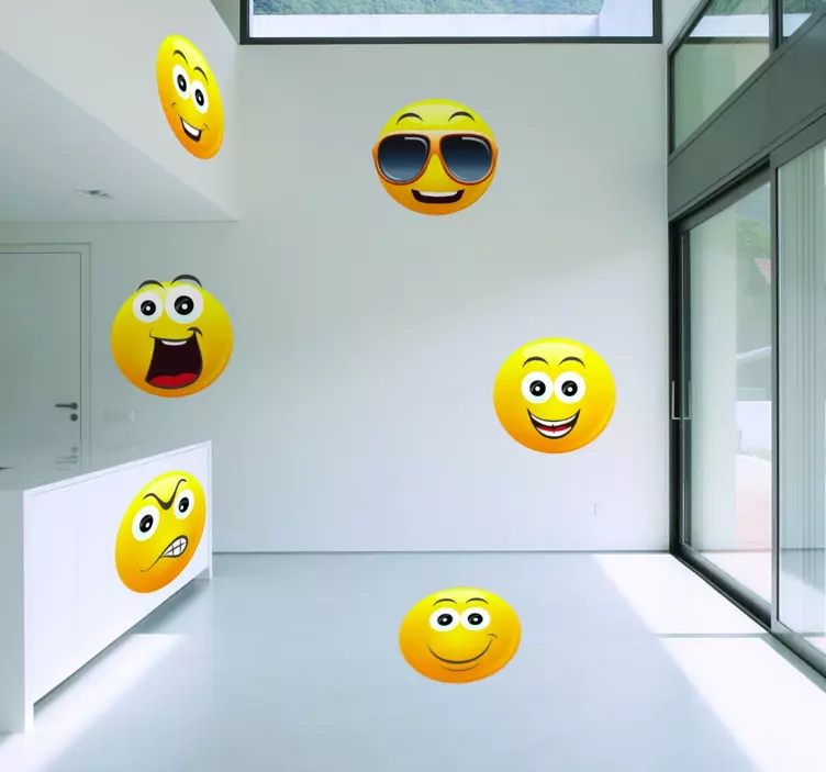 Emoticon klistermärke pack - Tenstickers