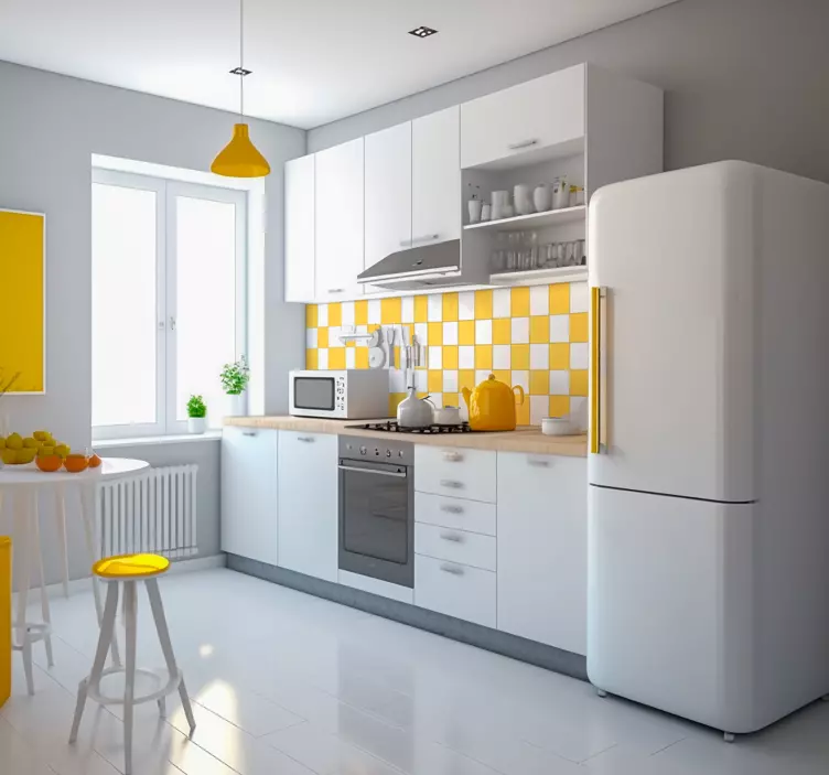 Enfärgade plattor Väggklistermärken kakelplattor - Tenstickers