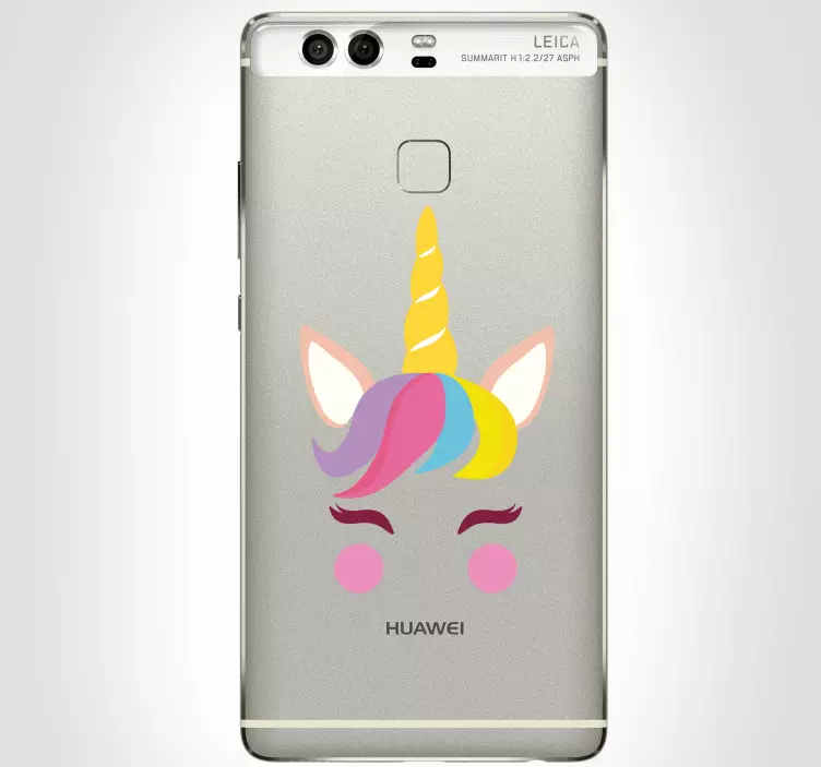 Enhörning huawei telefon klistermärke - Tenstickers