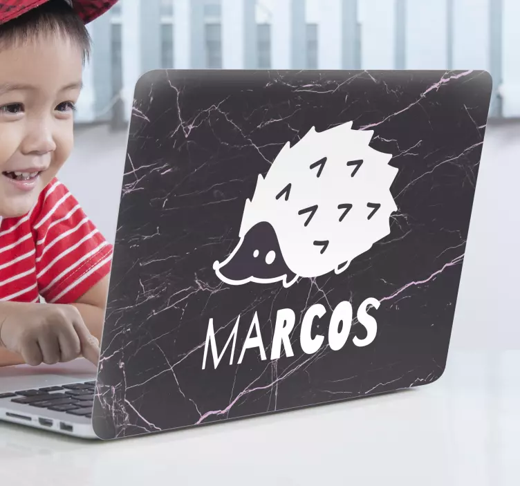 Enkelt bärbar datorklistermärke för svin - Tenstickers