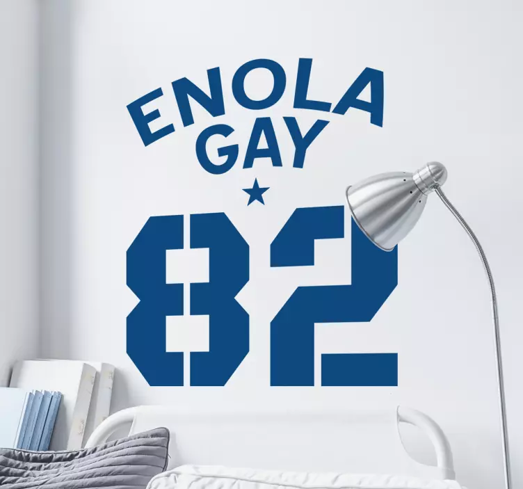 Enola gay väggklistermärke - Tenstickers