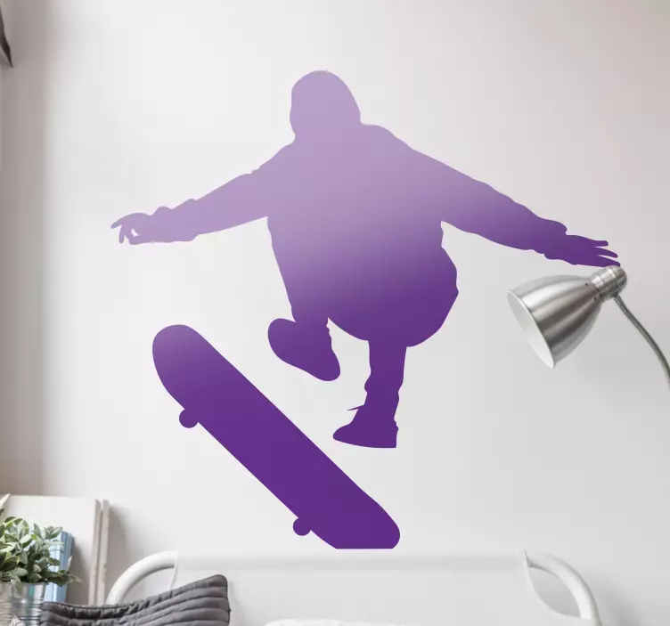 Extrem sport klistermärke skateboarding actionscen - Tenstickers