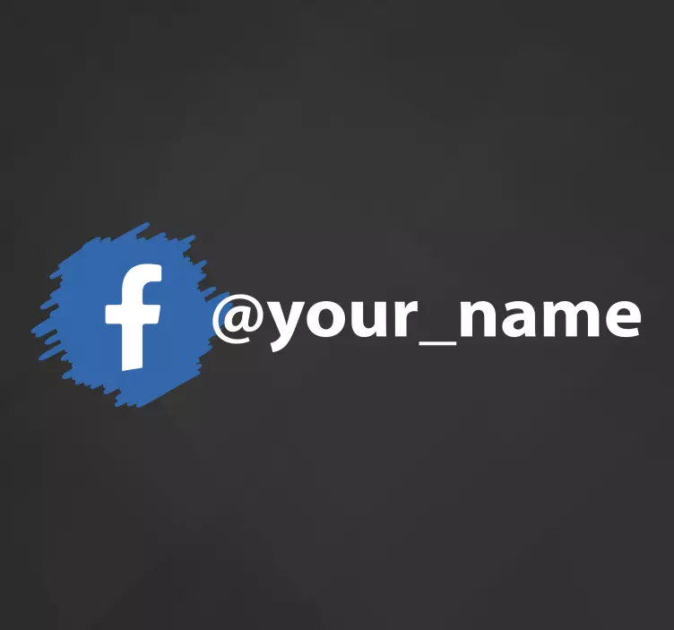 Facebook sociala medier logotyp vinyl skylt - Tenstickers