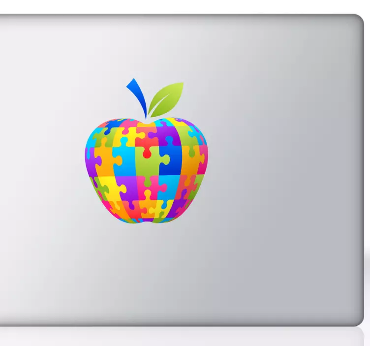 Färgglada apple macbook klistermärke - Tenstickers