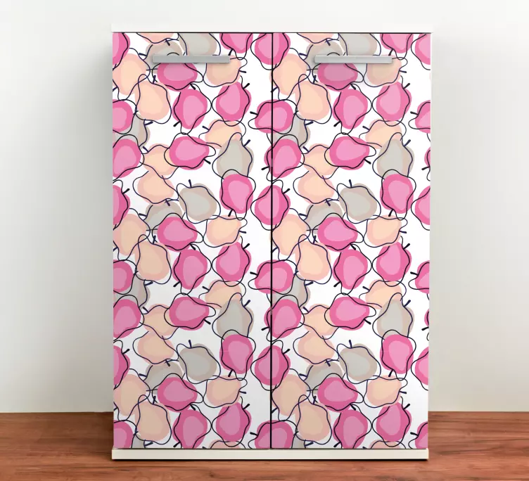 Färgglada blommor kylskåp klistermärken - Tenstickers