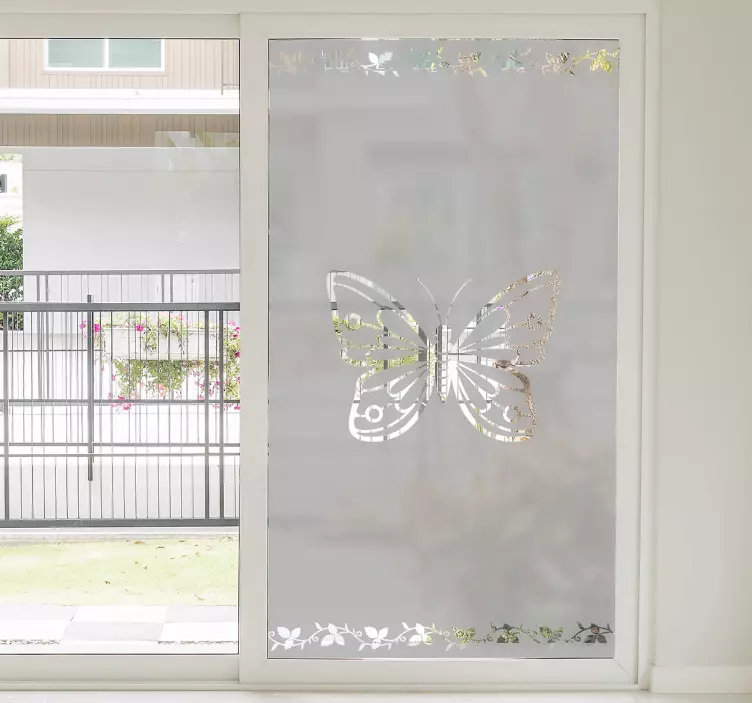 Fjäril fönster klistermärke - Tenstickers