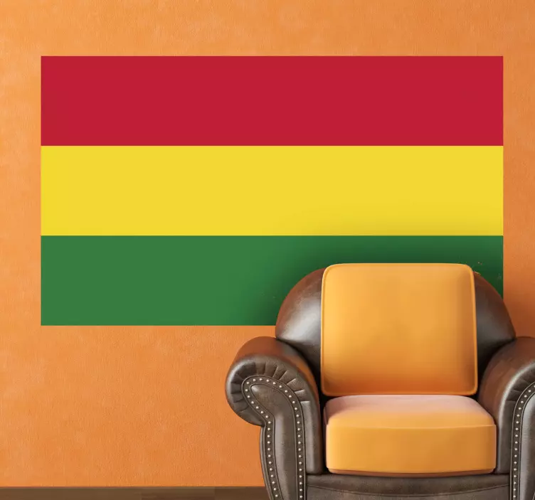 Flagga för bolivia väggklistermärke - Tenstickers