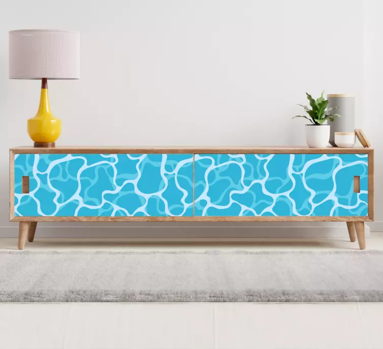 Fluid abstrakta mönster dekorativ klistermärke - Tenstickers