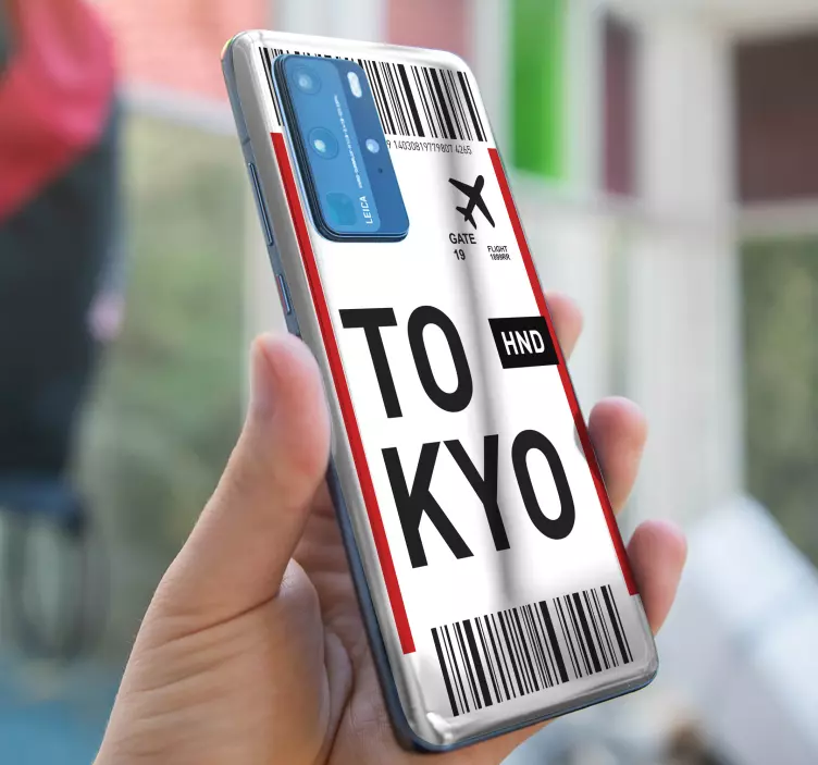 Tokyo biljettlayout Huawei klistermärke - Tenstickers