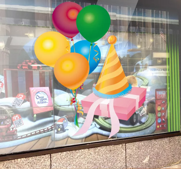 Födelsedagspresent klistermärke - Tenstickers