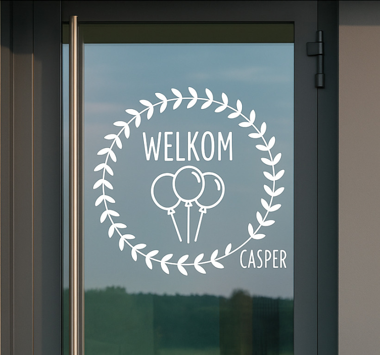 Fönster klistermärke festlig entré dekoration - Tenstickers