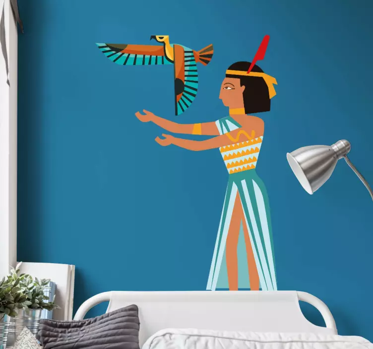 Forntida egyptisk karaktär Väggklistermärken djur - Tenstickers