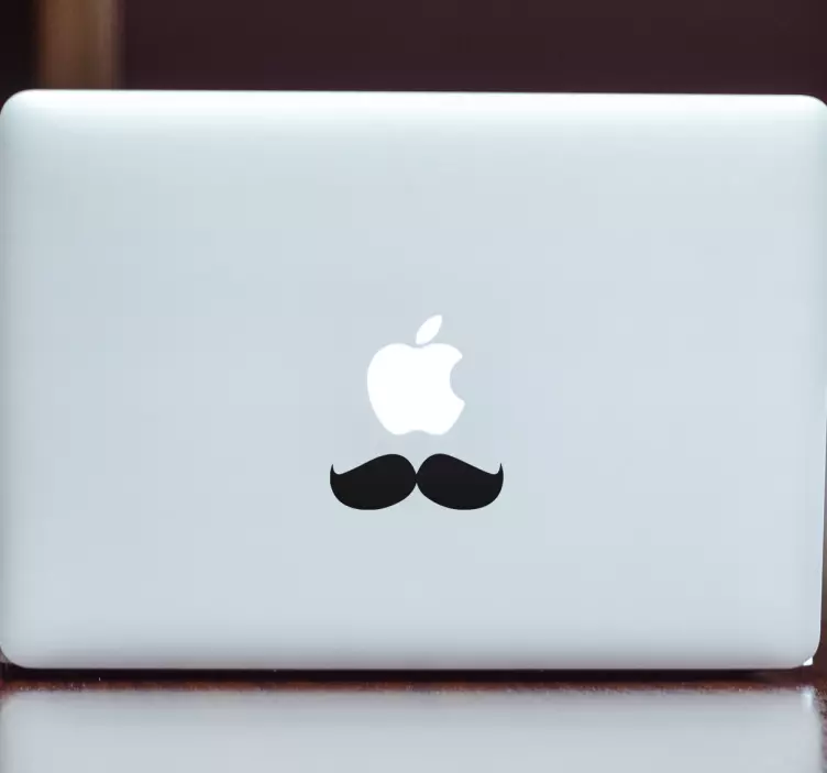 Fantastiskt fransk mustasch laptop klistermärke - Tenstickers