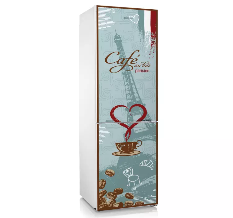 Franska kaffe kylen klistermärke - Tenstickers