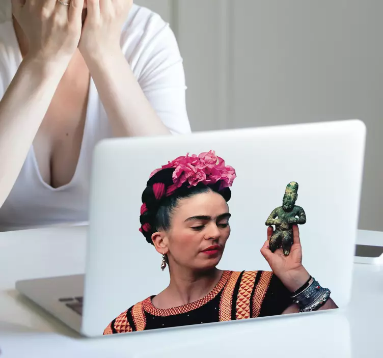 Frida kahlo bärbar klistermärke - Tenstickers