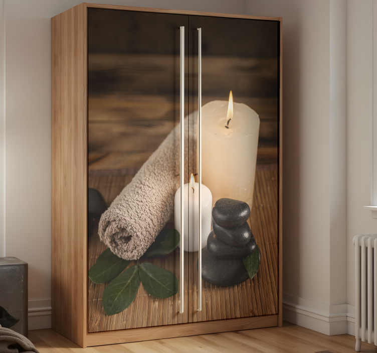 Fridfull badrumsscen klistermärken til möbler - Tenstickers