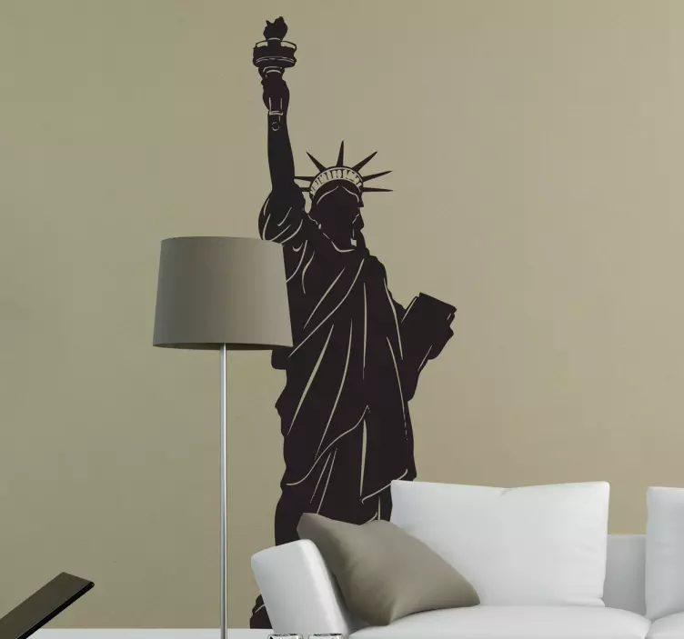 Frihetsgudinnan new york decal - Tenstickers