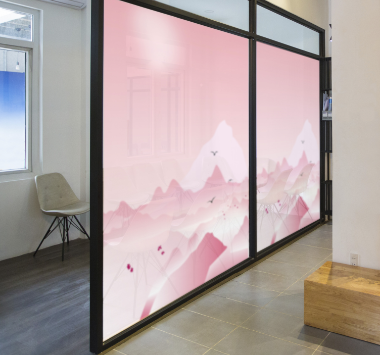 Frostat klistermärke för kontorsfönster - Tenstickers