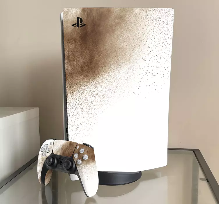 Frysa rörelse brunt pulver ps5 klistermärke - Tenstickers