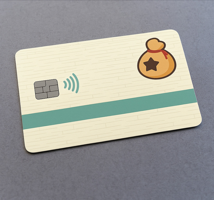 Gaming-tema "klockor" kreditkort klistermärke - Tenstickers