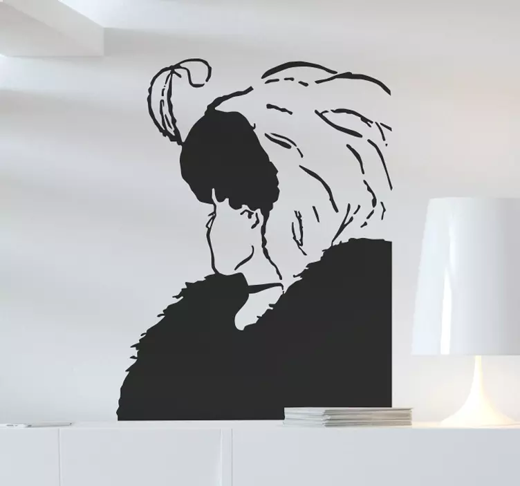 Gammal eller ung kvinna vägg klistermärke - Tenstickers