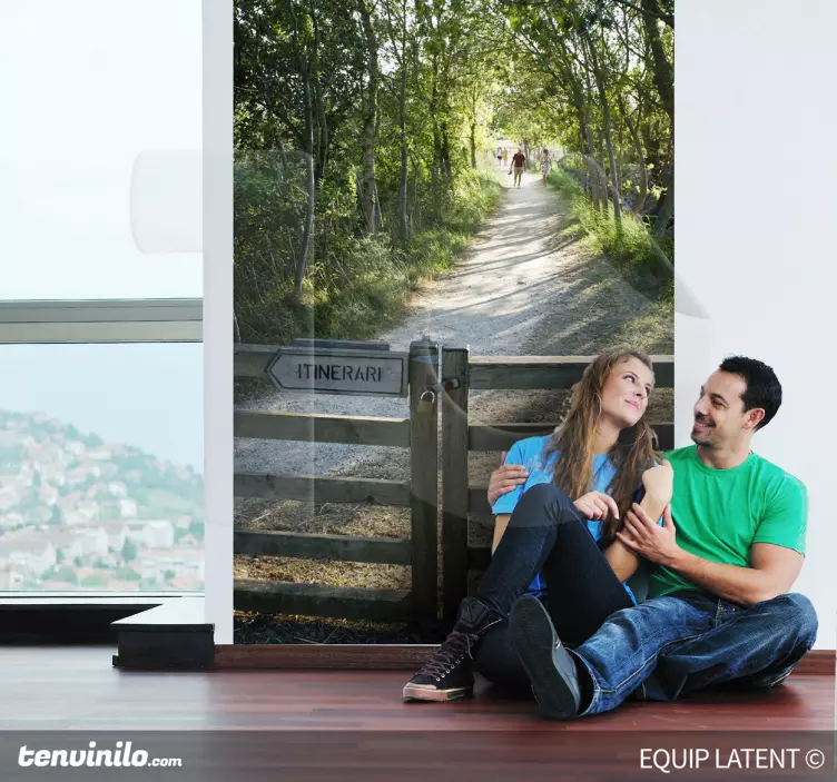 Gångvägg klistermärke - Tenstickers