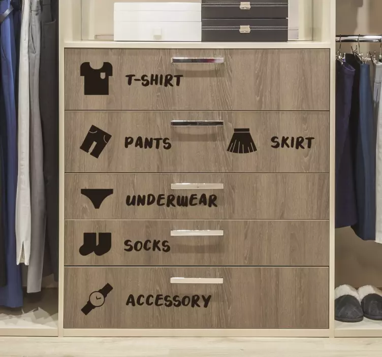 Klistermärke för garderobsmöbler - Tenstickers