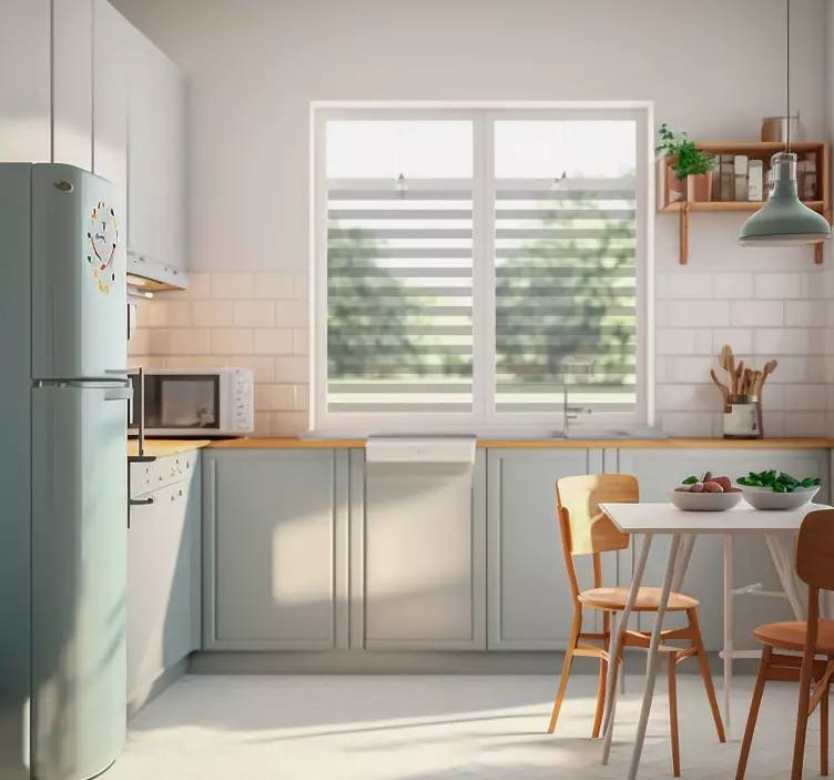 Genomskinligt ark för fönsterklistermärke - Tenstickers