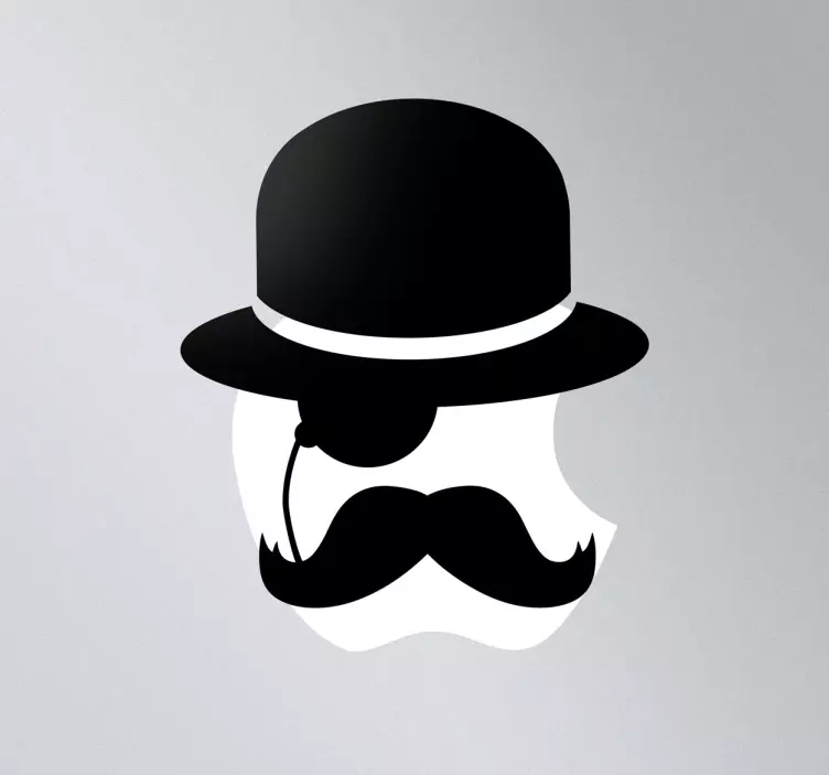 Gentleman icon mac klistermärke - Tenstickers