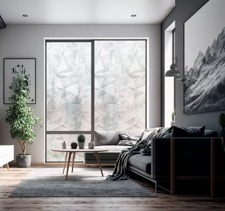 Geometrisk fönsterklistermärke för effekt 3d - Tenstickers