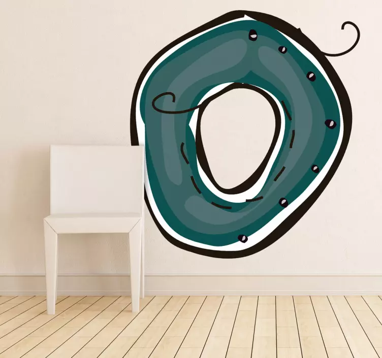 Geometrisk klistermärke abstrakt cirkulär form - Tenstickers