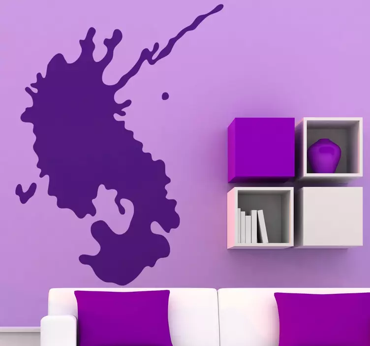 Geometrisk klistermärke splash form design - Tenstickers