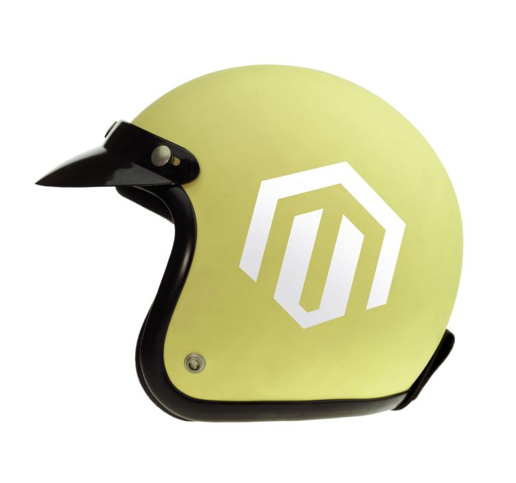 Geometrisk modern hexagondesign motorcykelklistermärke - Tenstickers