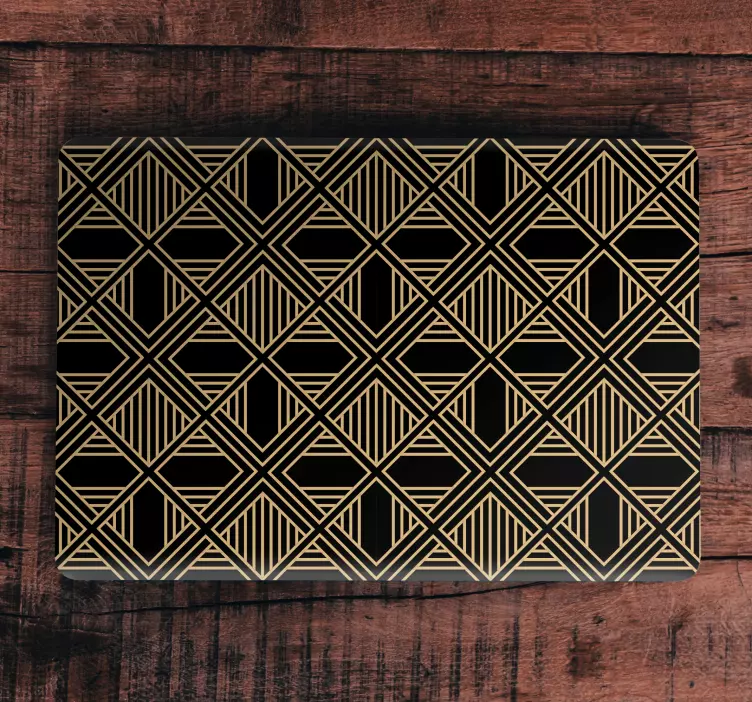 Geometrisk texturerad yta klistermärke för bärbar - Tenstickers