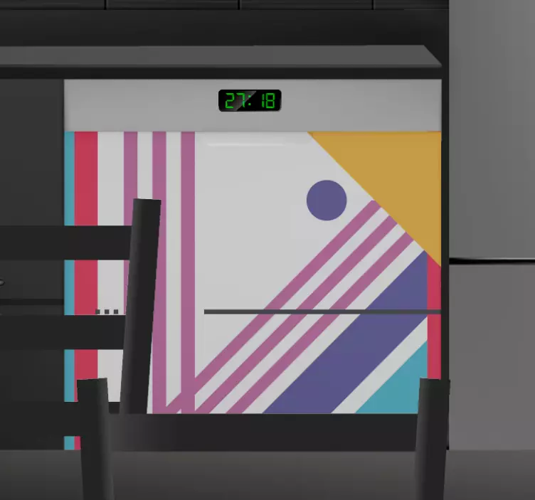 Geometriska klistermärken för abstrakt apparat - Tenstickers