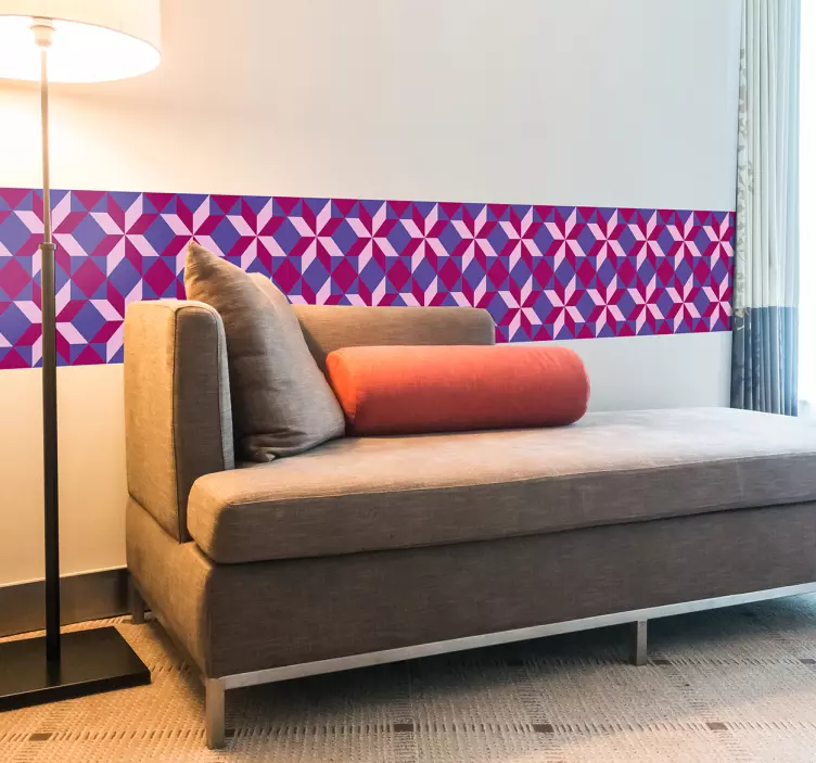 Geometrisk hydraulisk vägggränsmärke - Tenstickers