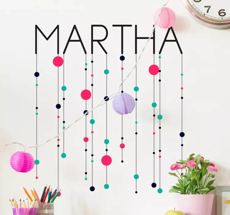 Geometriska minimalistiska figurer väggklistermärke - Tenstickers