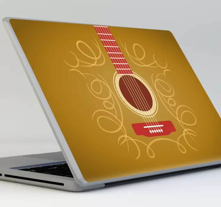 Gitarr laptop klistermärke - Tenstickers