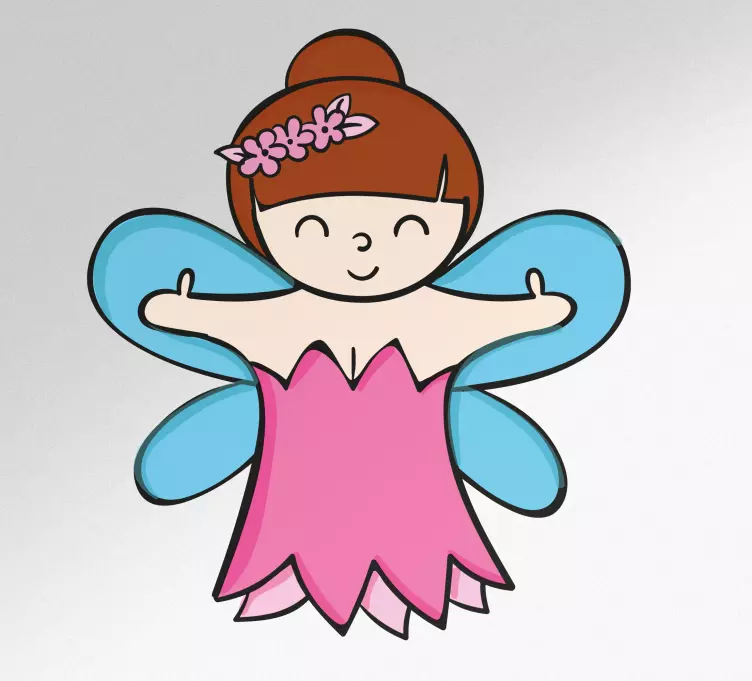 Glad fe karaktär klistermärke för barn - Tenstickers