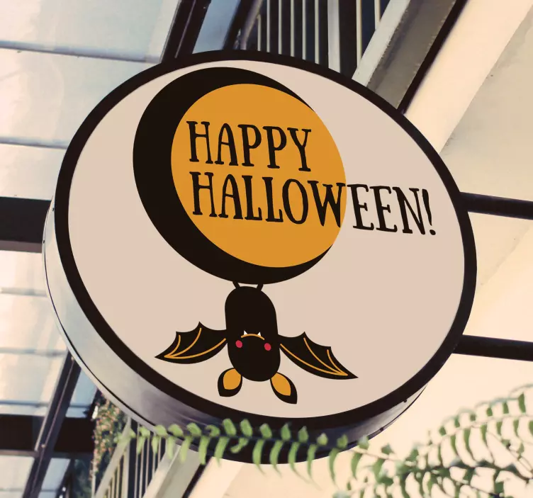 Glad halloween fönster klistermärke - Tenstickers