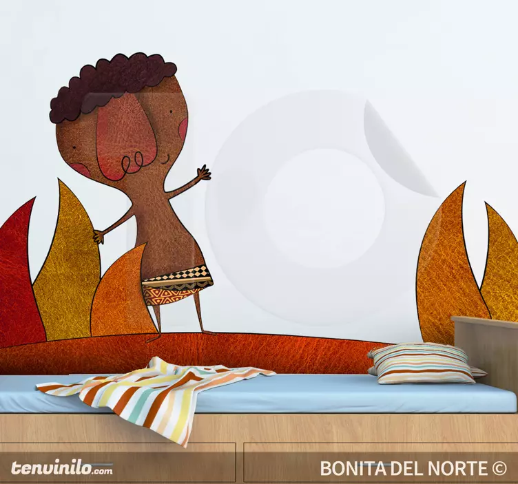 Glada figurer klistermärke för barn - Tenstickers