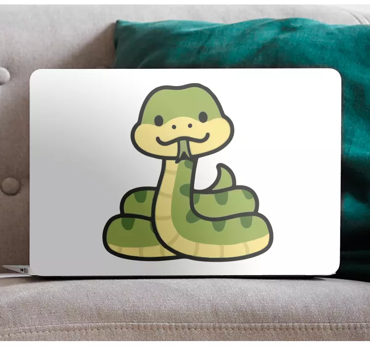 Glad liten orm laptop hud - Tenstickers