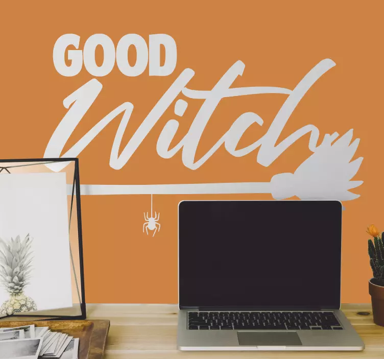 God häxa halloween klistermärke - Tenstickers