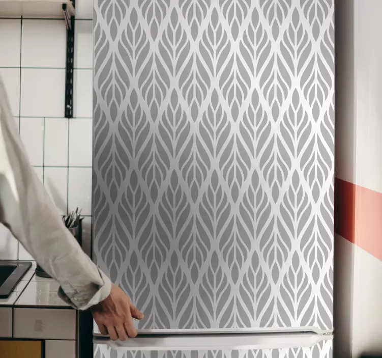 Graciösa lövmotiv kylskåp klistermärken - Tenstickers