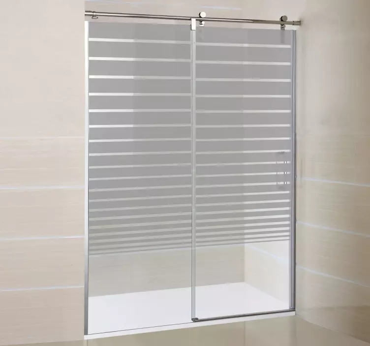 Graderade linjer dekorativa glaset klistermärke - Tenstickers