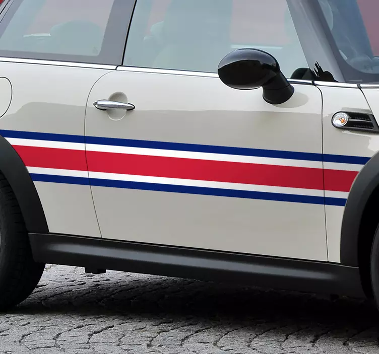 Great britain bil racing stripe klistermärke - Tenstickers