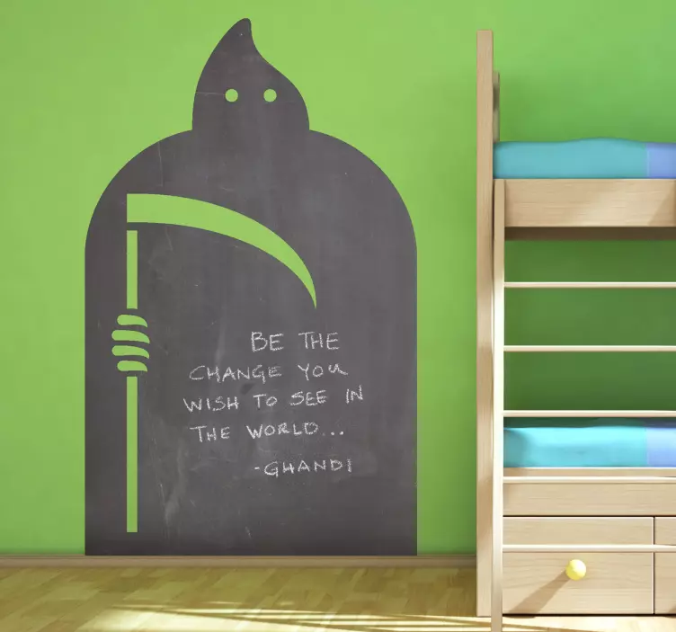 Grim reaper blackboard klistermärke - Tenstickers