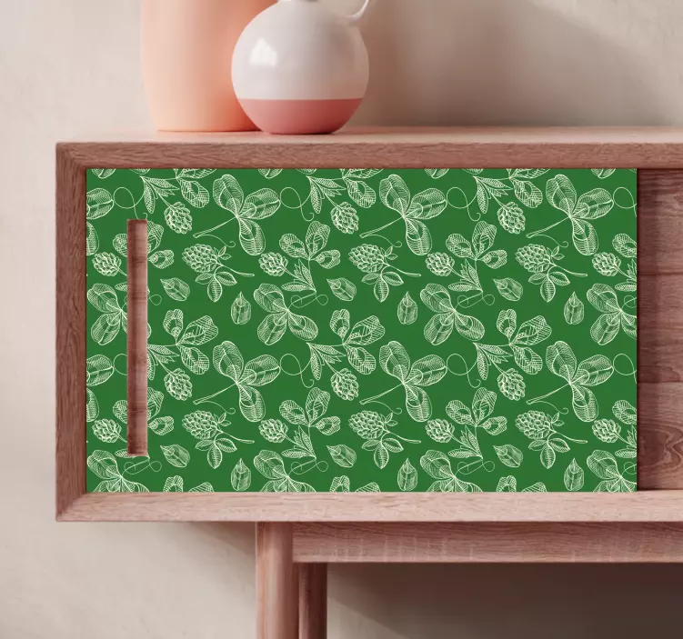 Grönt motiv i bladverket Väggklistermärken djur - Tenstickers