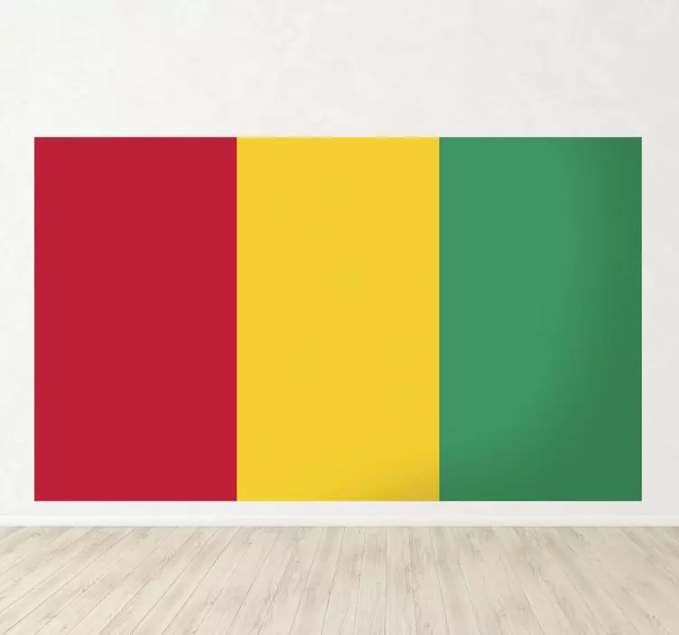 Guinea flagga klistermärke - Tenstickers