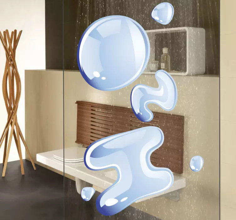 H2o dekorativ textklistermärke - Tenstickers